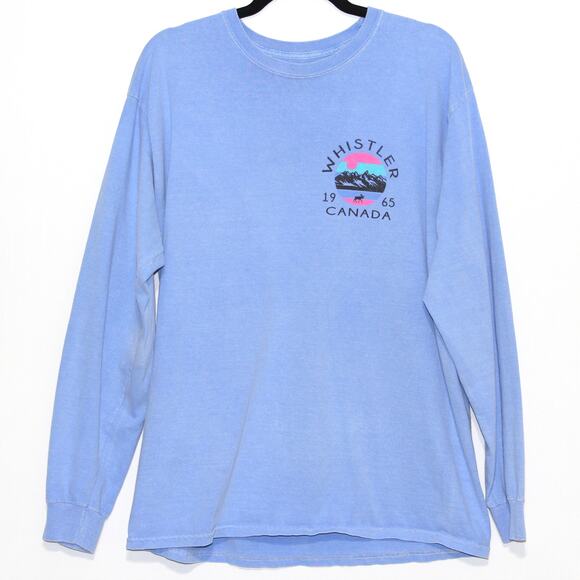 Cool as a Moose Whistler Canada Light Purple Long Sleeve Shirt Size Large - Picture 3 of 6